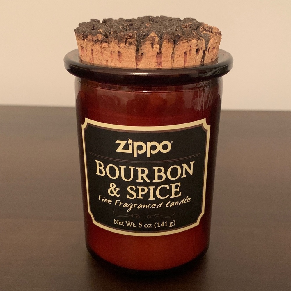 Zippo Bourbon & Spice Scented Candle - Rich Brown NWOT